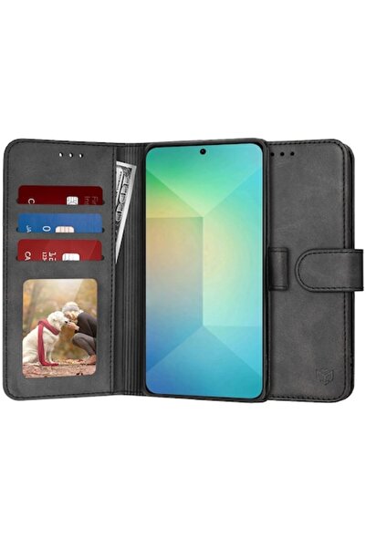 AXIO Husa pentru Samsung Galaxy S25, Q59, Piele ecologica, Black