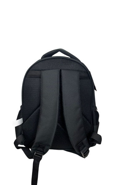 Galatasaray Licensed Multi-Compartment Zippered School Backpack with Printed Gs Logo