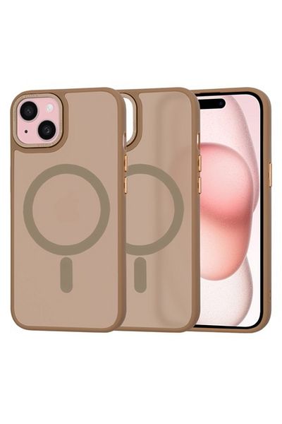Techsuit Husa pentru iPhone 15, Q14, Policarbonat, Sandstone Brown