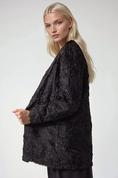 Hiccup Blazer with Floral and Sequin Detail Pika Collection