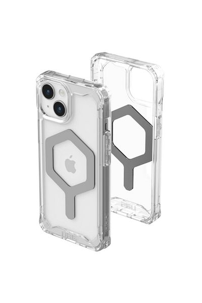 UAG Case for iPhone 15, C13, Polycarbonate, Ice Silver