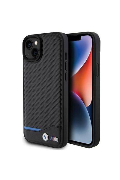 AXIO Husa pentru iPhone 15 Plus, J6, Piele ecologica, Black