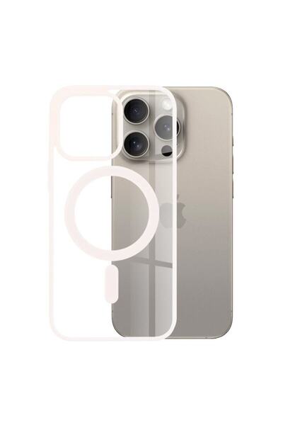 OEM Husa Protectie pentru iPhone 15 Pro Max, Lightweight, MagSafe Pro, G856, Lexgard, Nude Roz