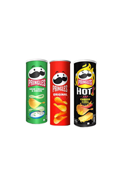Pringles (3 قطع) كريمة حارة وحامضة وأصلية