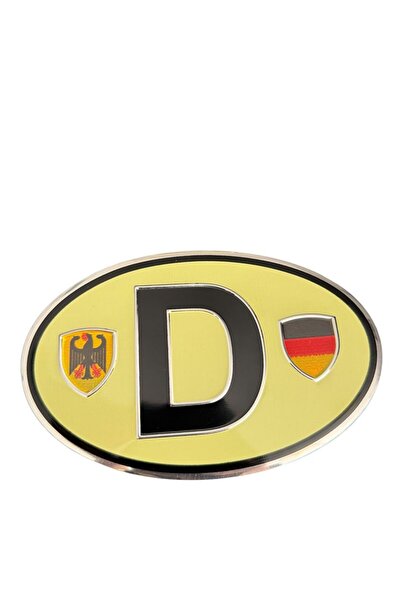 OTO SÜSLEN İSTANBUL Etiketçilere Özel Armalar Oval D Alüminyum Sticker