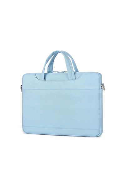 OEM Geantă pentru laptop de 13 inch, material textil, buzunar frontal, antișoc, albastră