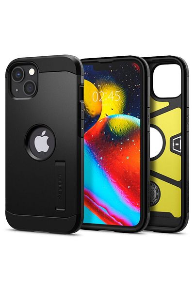 OEM Carcasă de înaltă protecție pentru iPhone 13, Slim Protector, B2732, Plastic termorezistent, Întuneric intens