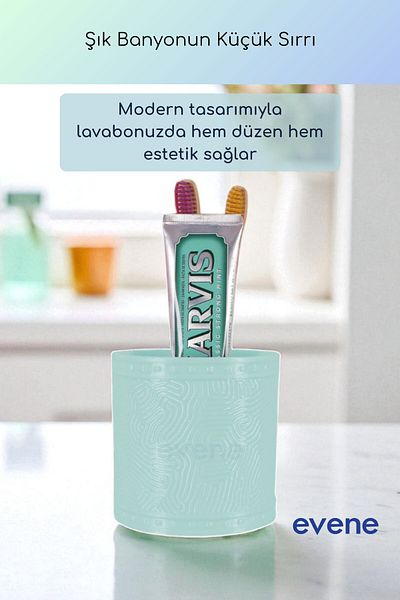 Evene Θήκη οδοντόβουρτσας Βάση οδοντόβουρτσας Βάση οδοντόβουρτσας Εξωτερική Τυρκουάζ Χρώμα Μοντέλο 82