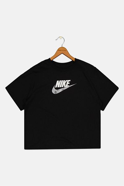 Nike Kids Girl Short Sleeves Training T-Shirt, Black