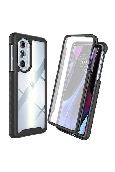 Axios Husă de înaltă protecție pentru Motorola Edge 30 Pro cu protector de ecran, carcasă de precizie, termorezistent
