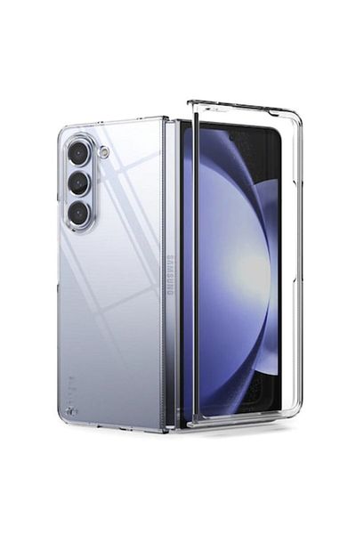 OEM High Protection Case for Samsung Galaxy Z Fold5, Precision Shell, B1258, Hard Plastic, Crystal Clear