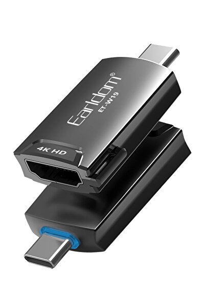 m.tk moveteck W19 Type-c To Hdmi HD 4K Dönüştürücü Adaptör Macbook, Pro Air 2...