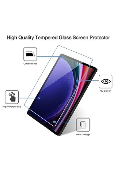CLICK Protector de ecran pentru Samsung Galaxy Tab S9 Plus/S9 FE Plus/S10 Plus, J7, sticlă securizată, transparentă