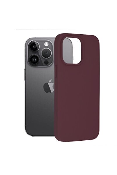 OEM Θήκη για iPhone 14 Pro Max, Σιλικόνης, Δαμασκηνί Μωβ