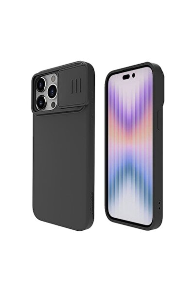 OEM Husă pentru iPhone 15 Pro, CamShield Silky MagSafe Silicone, R112, Negru Clasic