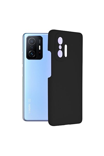 OEM Θήκη για Xiaomi 11T/11T Pro, Techsuit Soft Edge Σιλικόνης, Μαύρη