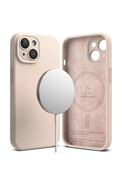 Axios Husa Cu Grad Ridicat de Protectie pentru iPhone 15, Precision Fit, B689, Hard Plastic, Soft Rose San