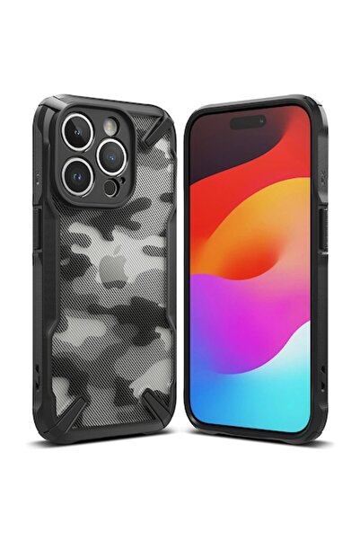 OEM Husa pentru iPhone 15 Pro, Fusion X Design, K31, Camo Black