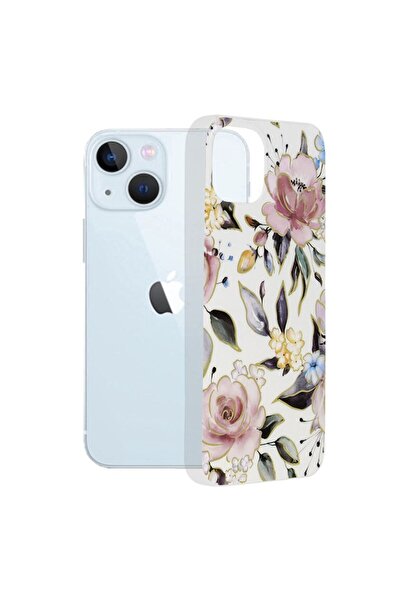 OEM Carcasă de protecție pentru iPhone 13, Xtreme Armor, seria Marble, alb Chloe