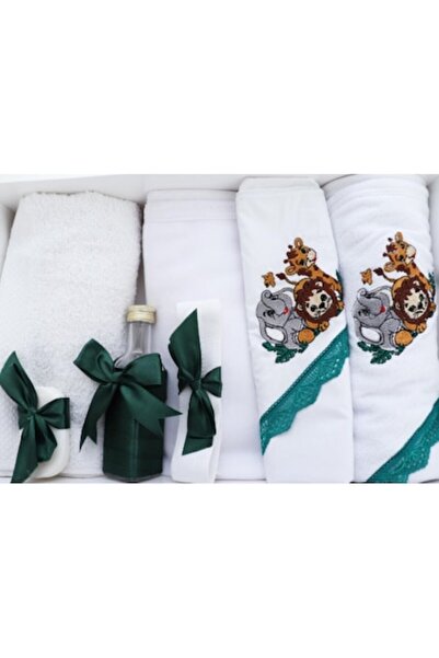 OEM Trusou Botez Baieti, 7 piese, Model Brodat, Jungle M1, Multicolor