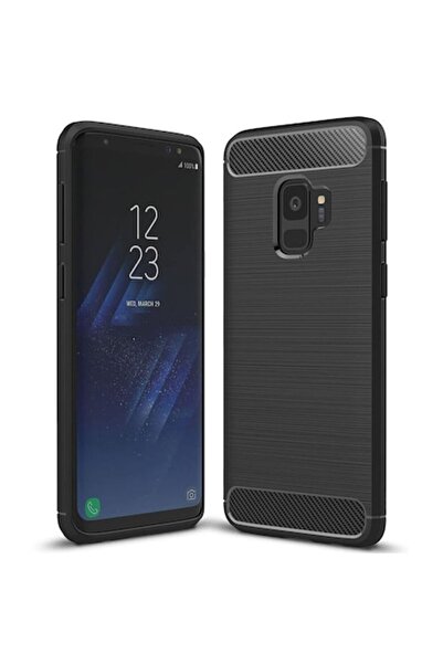 OEM Carcasă pentru Samsung Galaxy S9, Poliuretan, Negru