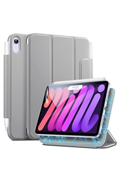 FUTURE Carcasă compatibilă pentru iPad Mini 6 2021, Protect, E65, TPU, Gri me...