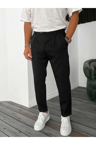 modamtn Men's Waist Buttoned Pocket Woven Trousers