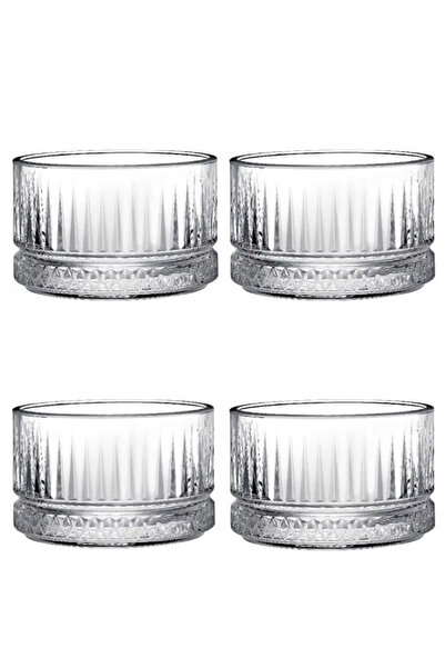 Paşabahçe طقم 4 أوعية لتقديم البسكويت من إليسيا - 235 سم مكعب 530038