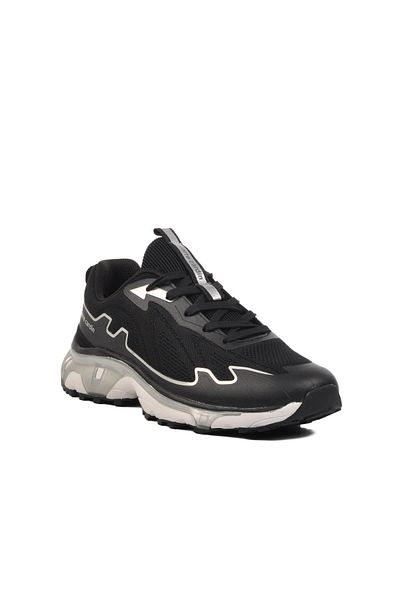 Pierre Cardin PCI-11054 M Pantofi casual pentru bărbați din spumă cu memorie alb-negru