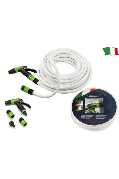 GFN Kit Spalare Barci - Furtun 15m, Pistol si Racorduri