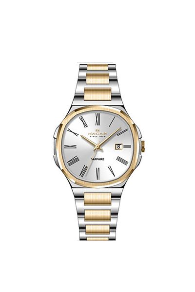 Nacar Sapphire Glass Classic Silver - Gold Women's Watch Nc33-398377-Cwm