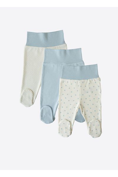 kitikate Organic New Dreams 3-Piece Booties Trousers Blue