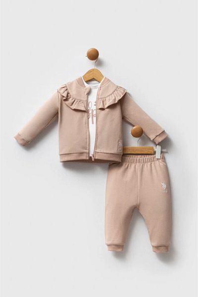 U.S. Polo Assn. U.S. Polo Assn Usb2723 Baby Girl Double Set