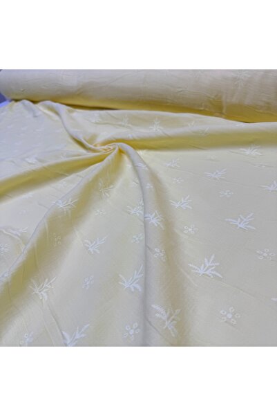 Yaren Ülker %100 Pamuk Müslin Kumaş Nakış ve Fisto Baskılı Çift En