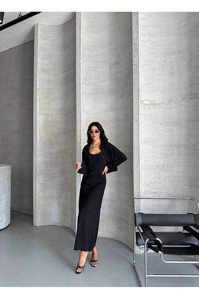 aytenli U-Neck Rope Strap Flowy Maxi Dress Mid-Length Shirt Dress Shirt Double Modal Suit