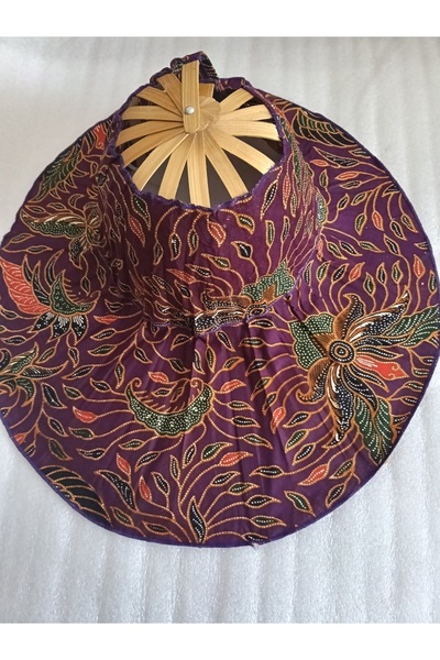 Butik Tülin Unisex Authentic Handmade Viscous Purple Multicolored Floral Tie-...