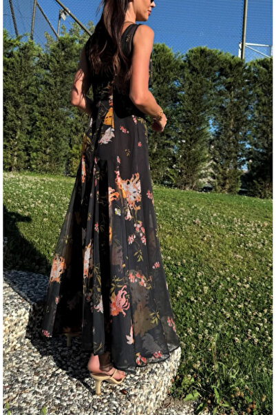 Leila ASKILI ŞİFON MAXİ ELBİSE