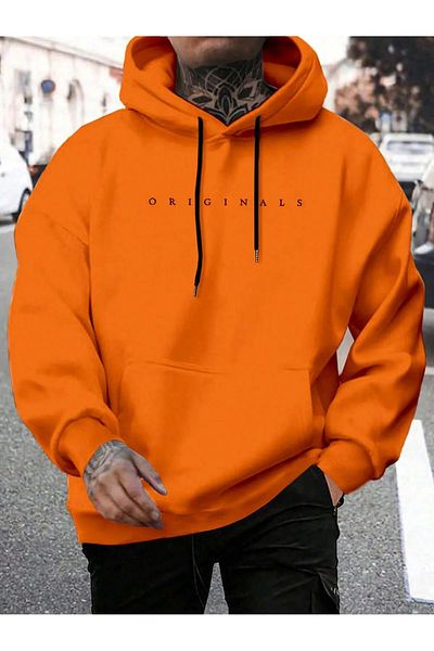 DAXİS Sportwear Company Unisex Hooded Printed Oversized Sweatshirt
