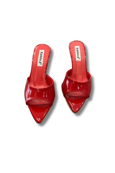 Aldina Nucci Sivri Burun Stiletto Kadın Terlik #1045