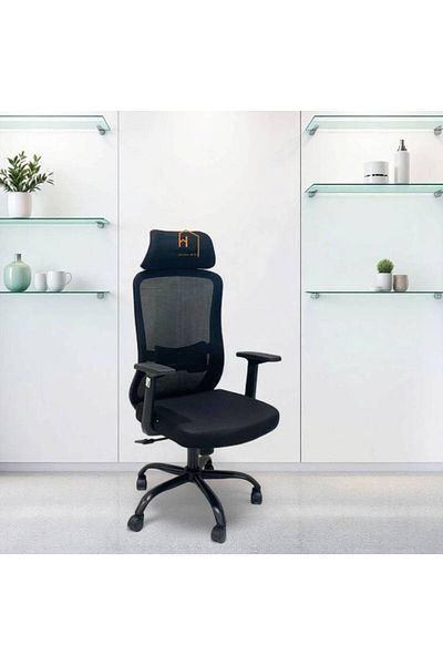 Al Saada Home Limited Quantity Office Swivel Chair 126×68×58 - Black