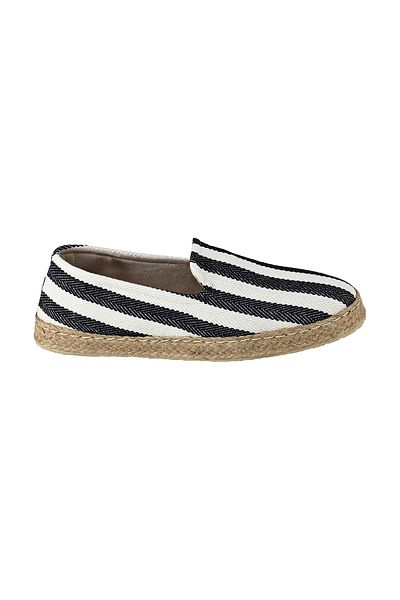 Streetfly Espadrile pentru bărbați cu dungi bleumarin lucrate manual