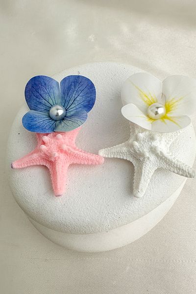 Modex Starfish Pearl Orchid Double Side Buckle (6cm)