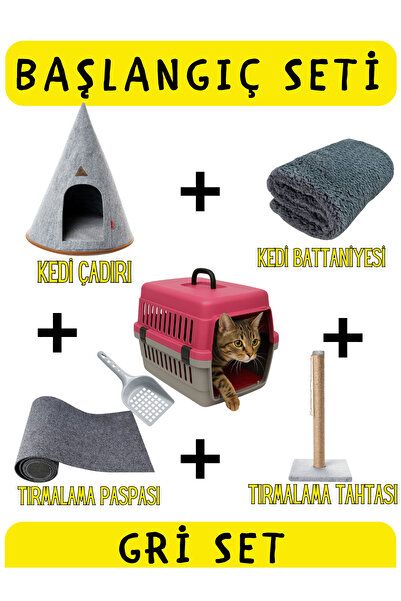 BEYLİNİ مجموعة بدء تشغيل القطط والكلاب مكونة من 5 قطع، صندوق حمل منزلي للقطط،...