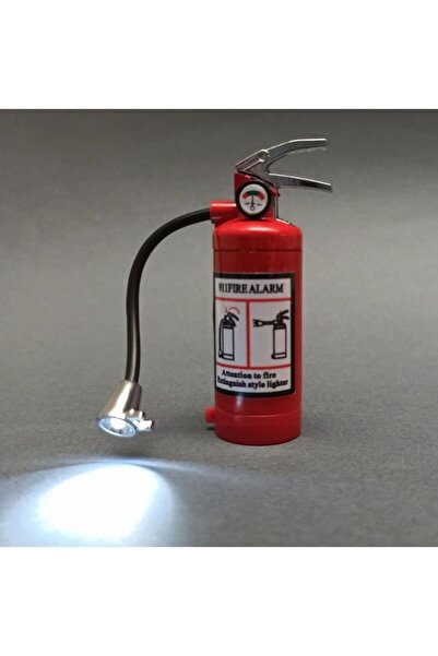 farist Yangın Söndürme Tüpü Şeklinde Bütan Gazlı Alevli Doldurulabilir Çakmak