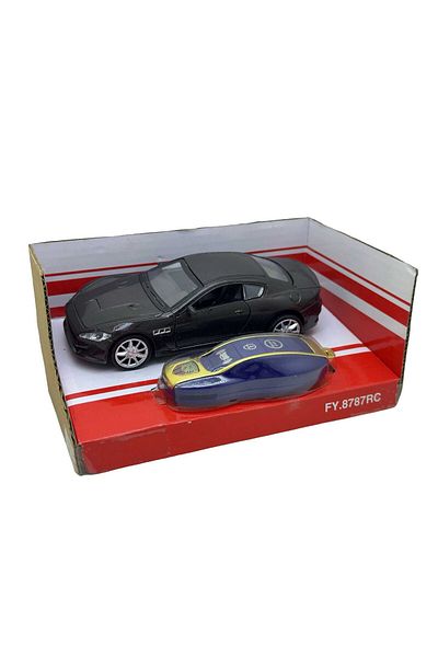 JPT Macheta Maserati negru 1:32 replica metal cu lumini si sunete, activare prin cheie telecomanda