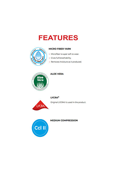 Variteks Turkish front closed above knee varicose vein stocking size L