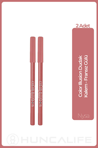 Huncalife Color Illusion Lip Liner French Rose - 2 Pieces