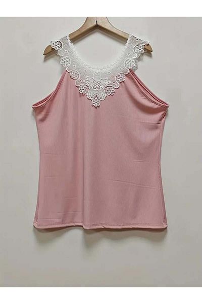 modamtn Women's Sleeveless Lace Collar Camisole Blouse
