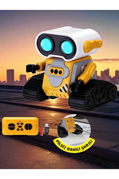 BYCEGU 04551 UZAKTAN KUMANDALI MÜZİKLİ IŞIKLI FUL FONKSİYONLU ŞARJLI OYUNCAK SEVİMLİ RABOT