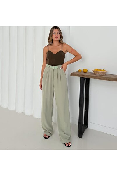 GÜLSEVEN بنطلون بحزام خصر